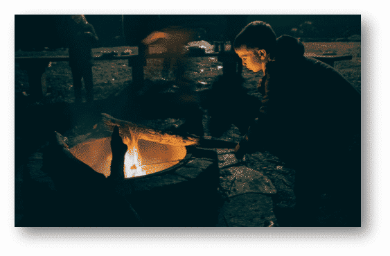 Kids around a Campfire